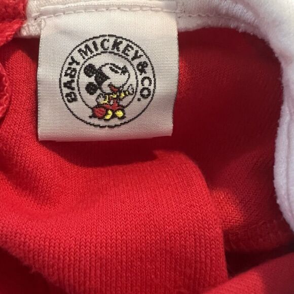 Vintage Baby Mickey & Co Romper 3 Months Christmas Terry Cloth - Picture 2 of 5